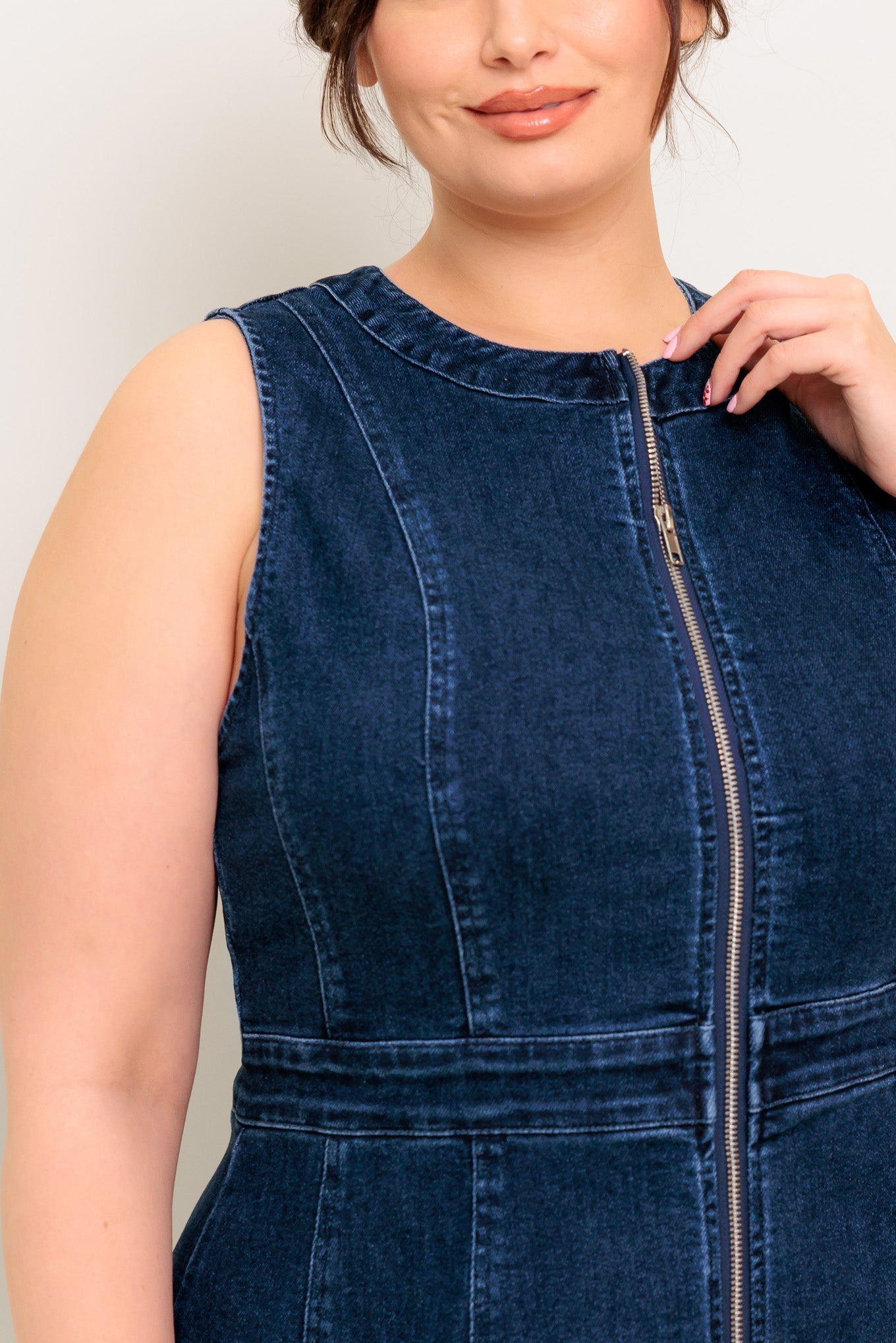 RAW BEAUTY DENIM MIDI DRESS DAME BOHEME