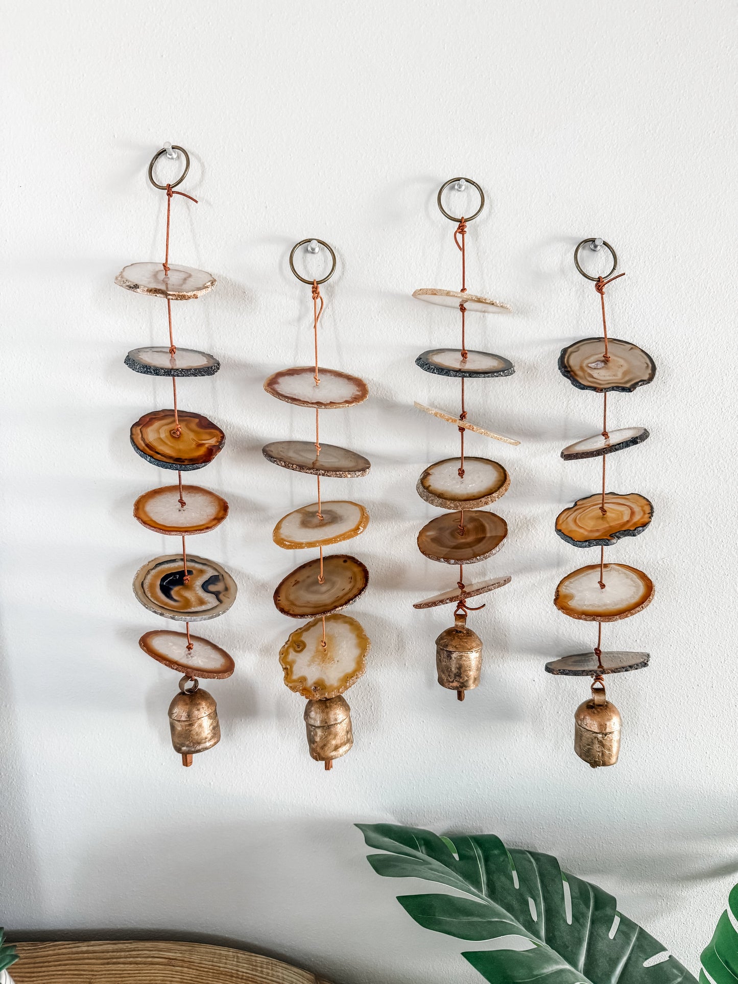 Natural Agate Gemstone Hanging for Wall or Ceiling - Carmella Design DAME BOHEME