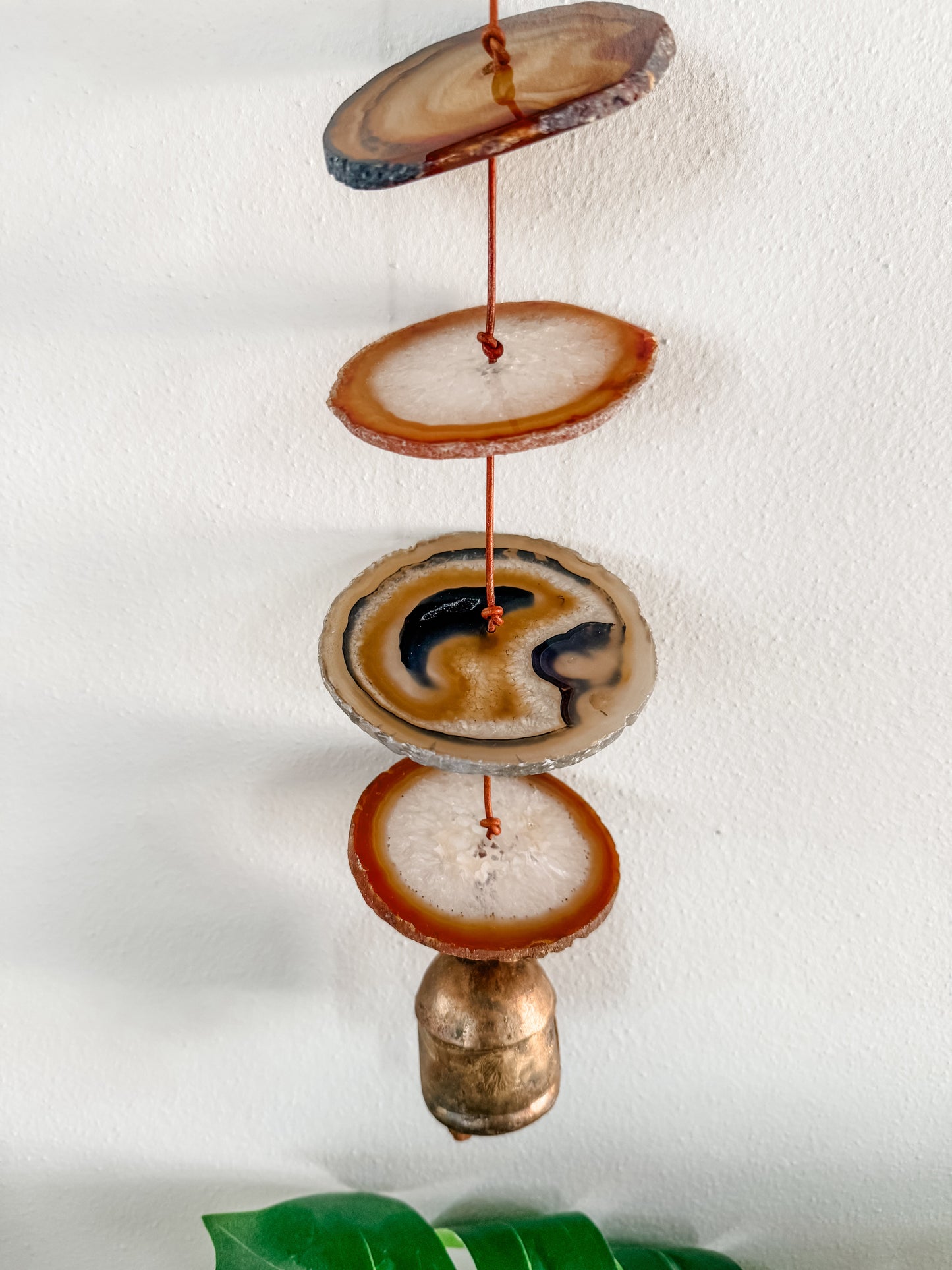 Natural Agate Gemstone Hanging for Wall or Ceiling - Carmella Design DAME BOHEME