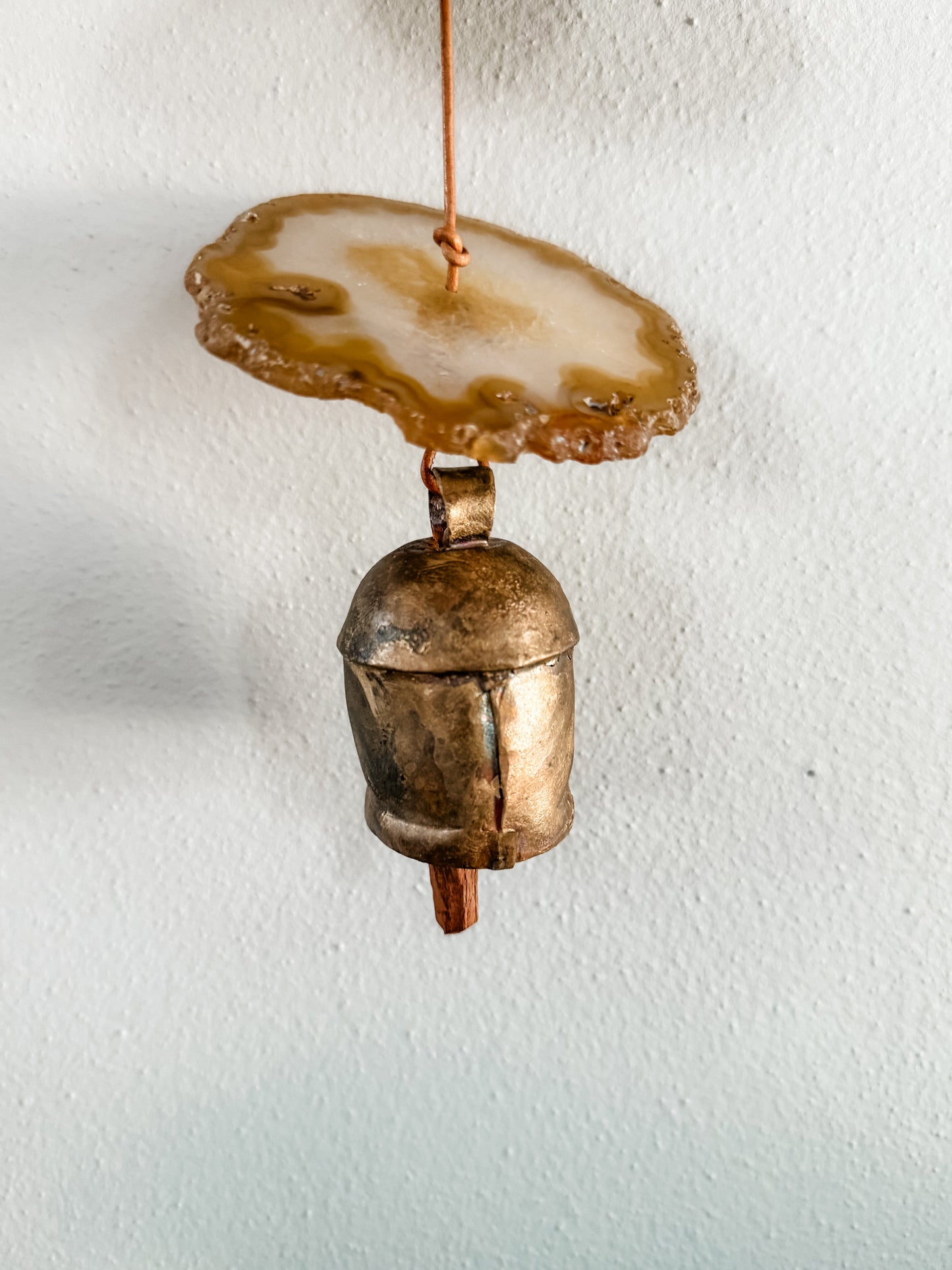 Natural Agate Gemstone Hanging for Wall or Ceiling - Carmella Design DAME BOHEME