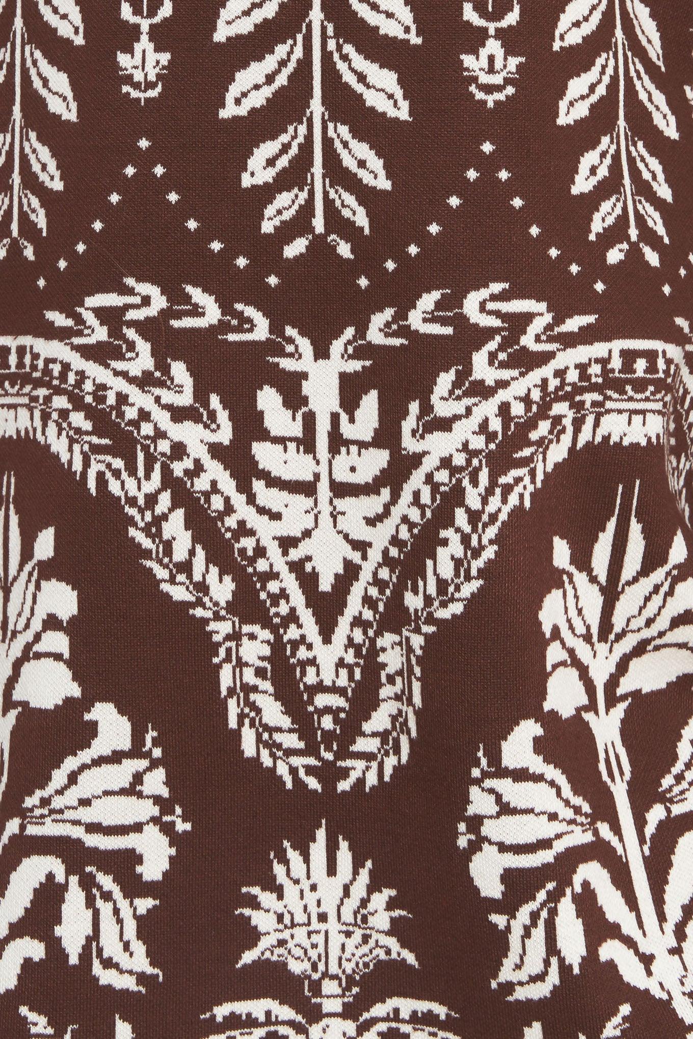 TERRA TAPESTRY SWEATER KNIT MINI DRESS DAME BOHEME