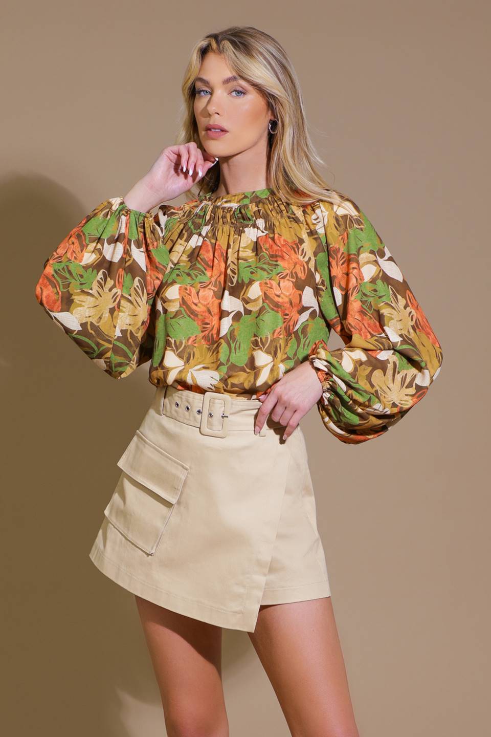 CALL IT LOVE WOVEN TOP DAME BOHEME