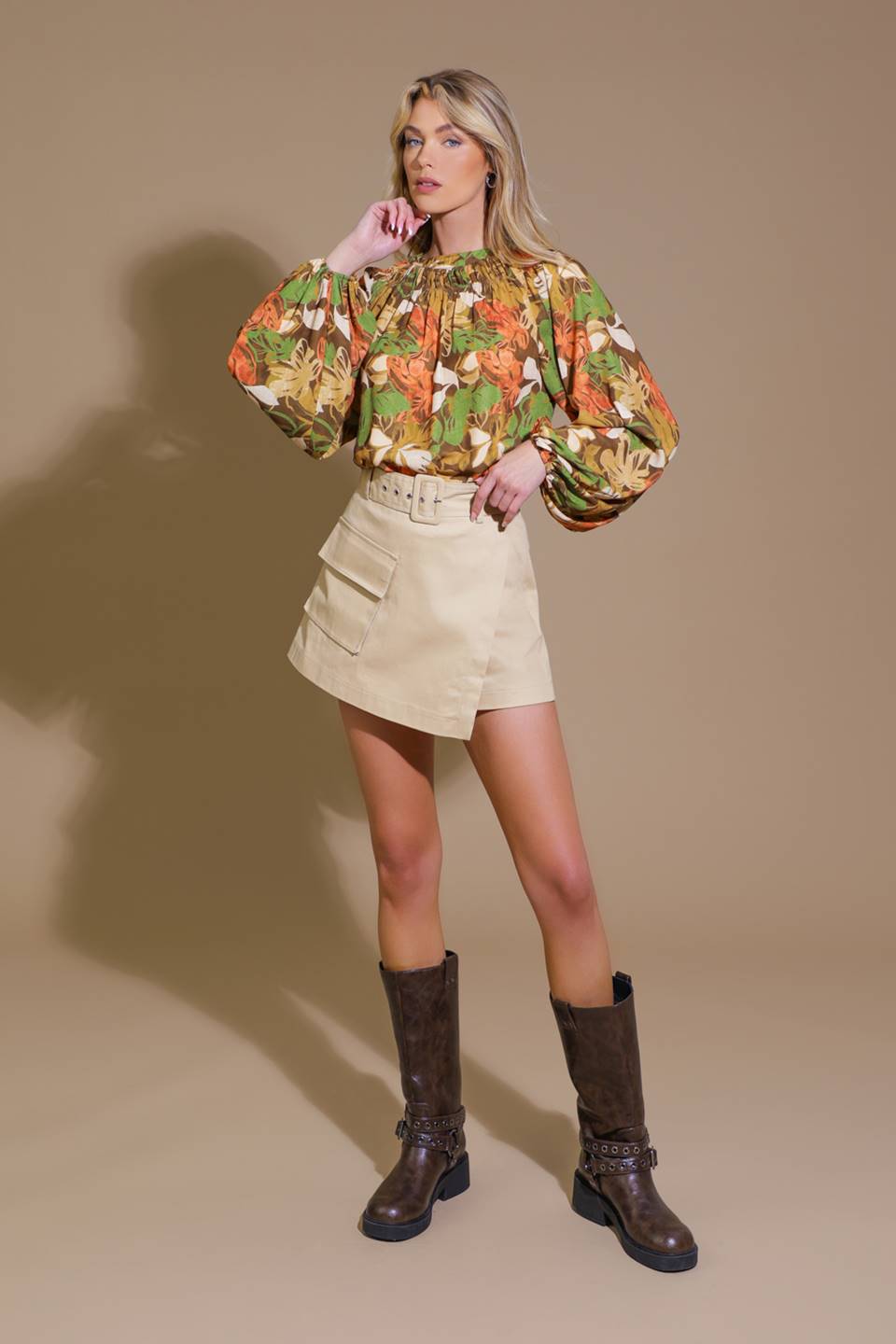 CALL IT LOVE WOVEN TOP DAME BOHEME