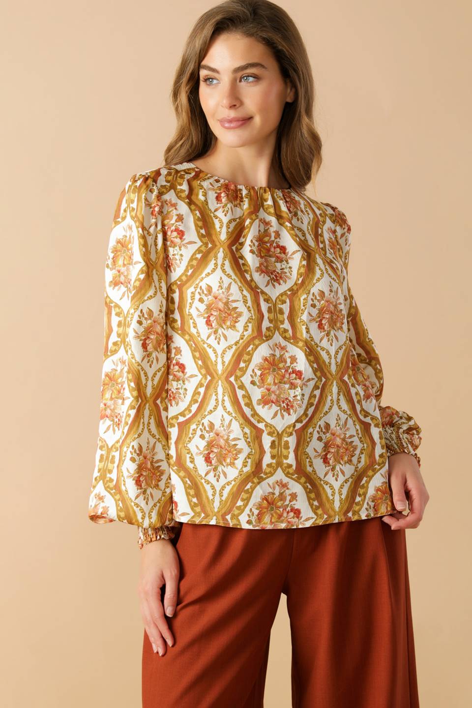 BE BETTER IVORY WOVEN TOP DAME BOHEME