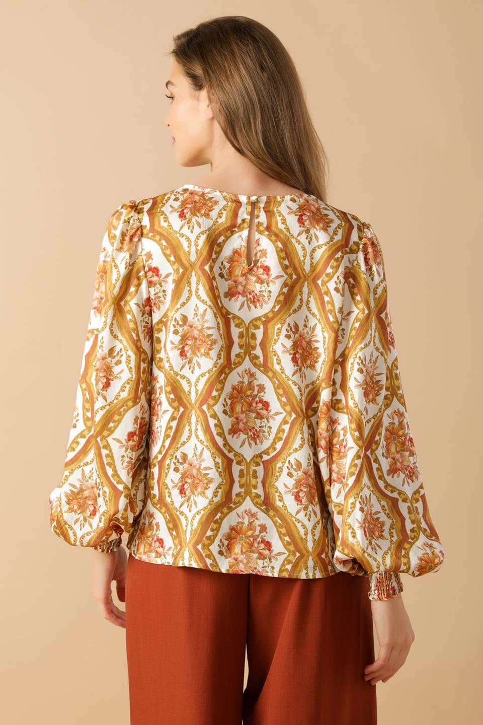 BE BETTER IVORY WOVEN TOP DAME BOHEME