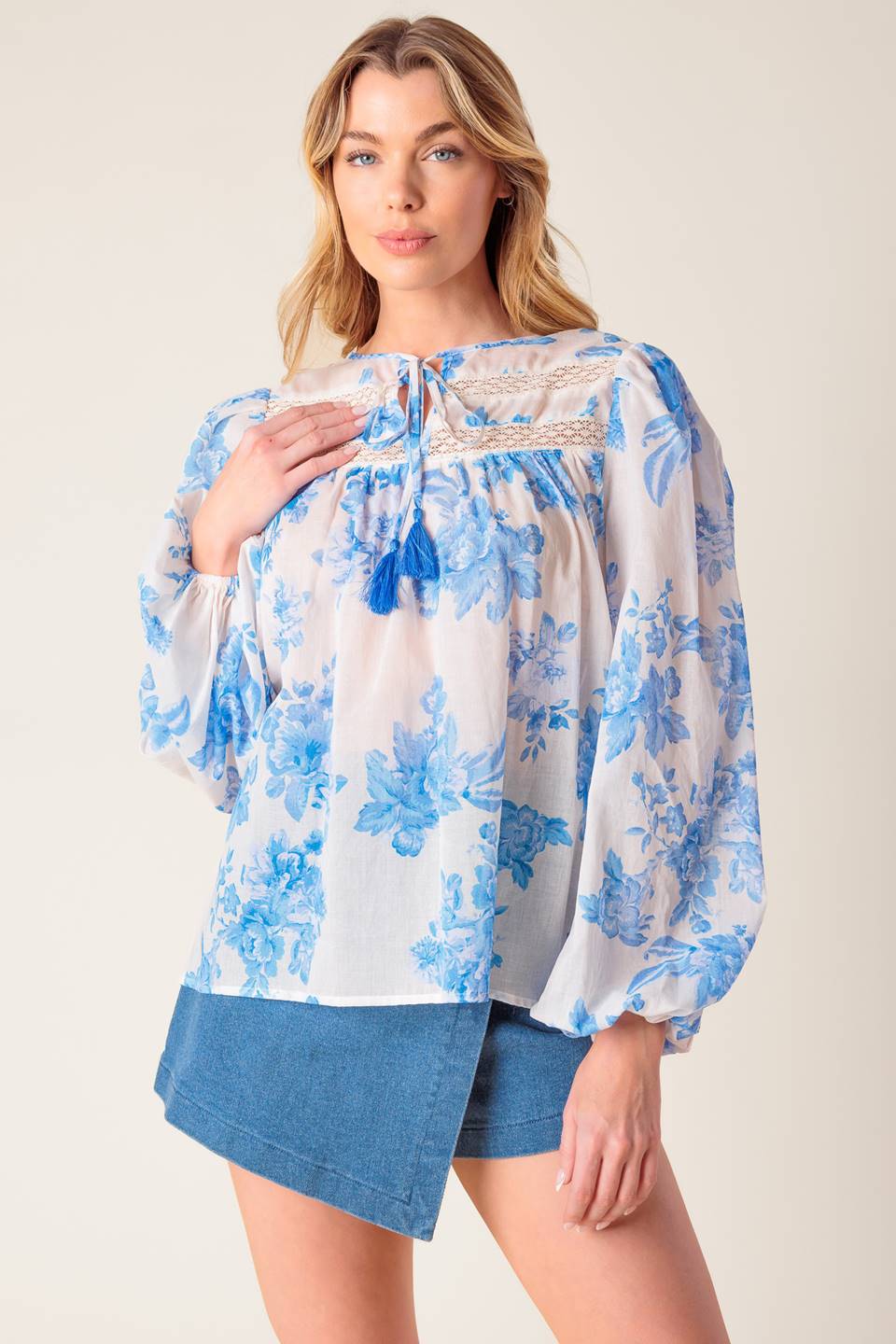 LAGOON DAYDREAMS WOVEN TOP DAME BOHEME