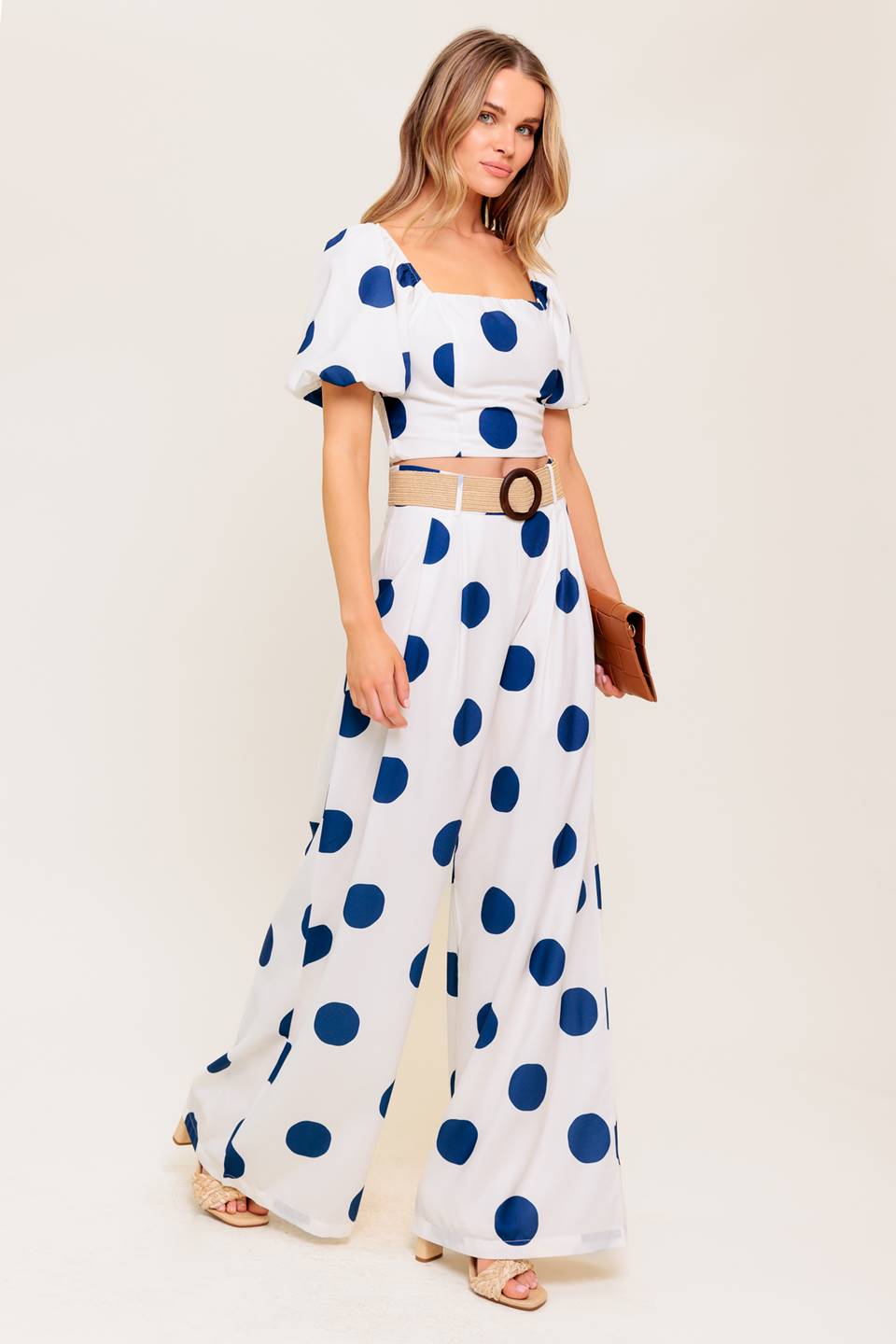 COCONUT KISS NAVY TOP AND PANT SET DAME BOHEME