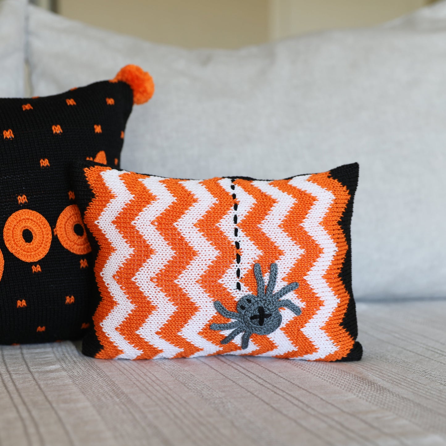 Spider Halloween Handmade Mini Pillow DAME BOHEME