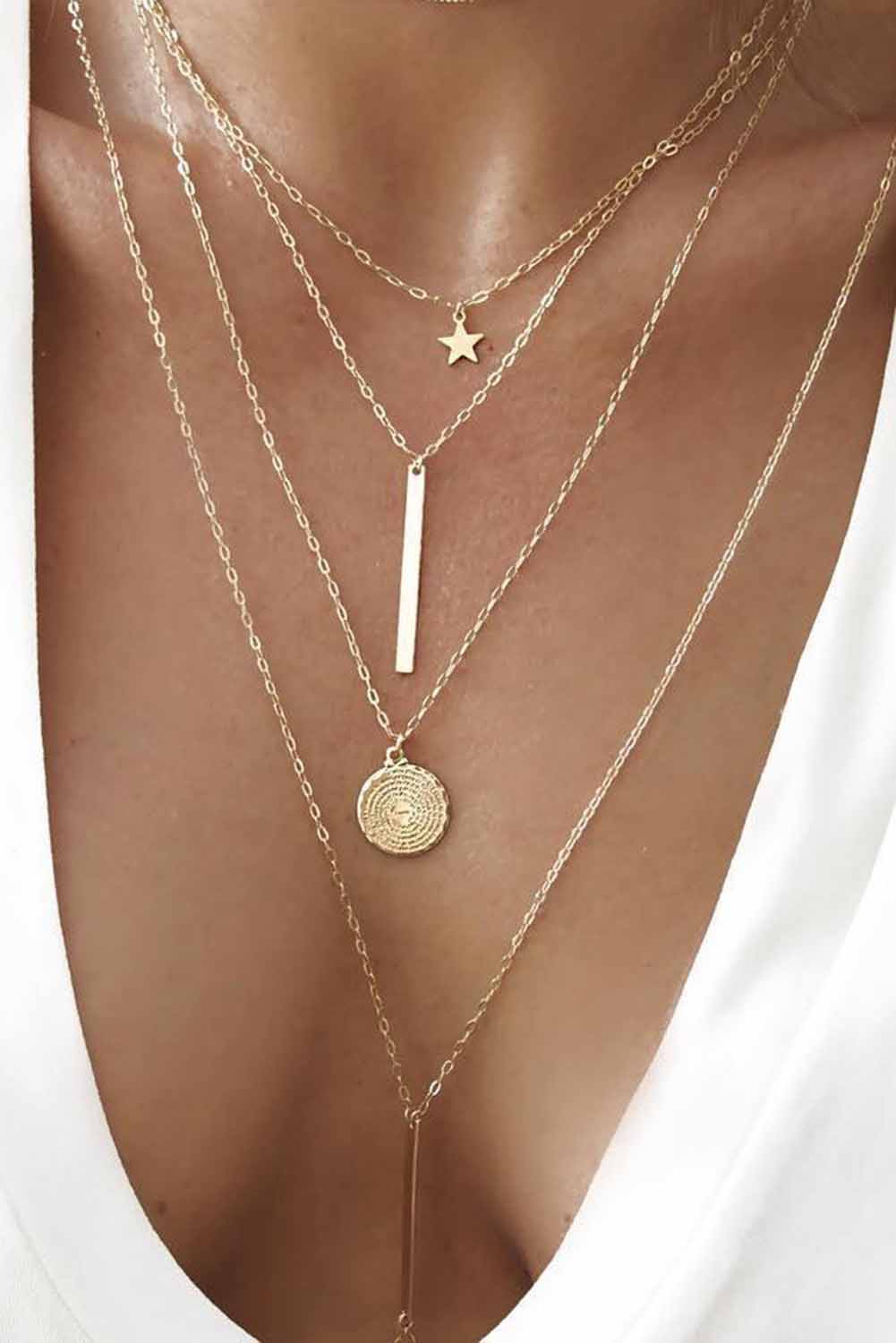 Boho Multi-layered Pendant Necklace DAME BOHEME