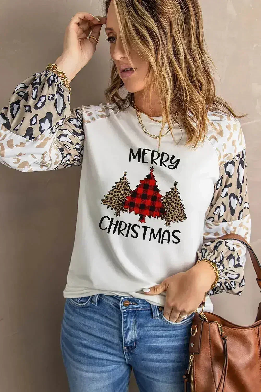 Merry Christmas Long Sleeve Top DAME BOHEME