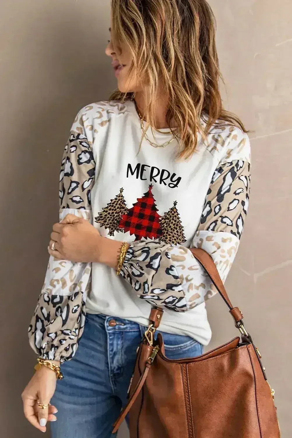 Merry Christmas Long Sleeve Top DAME BOHEME