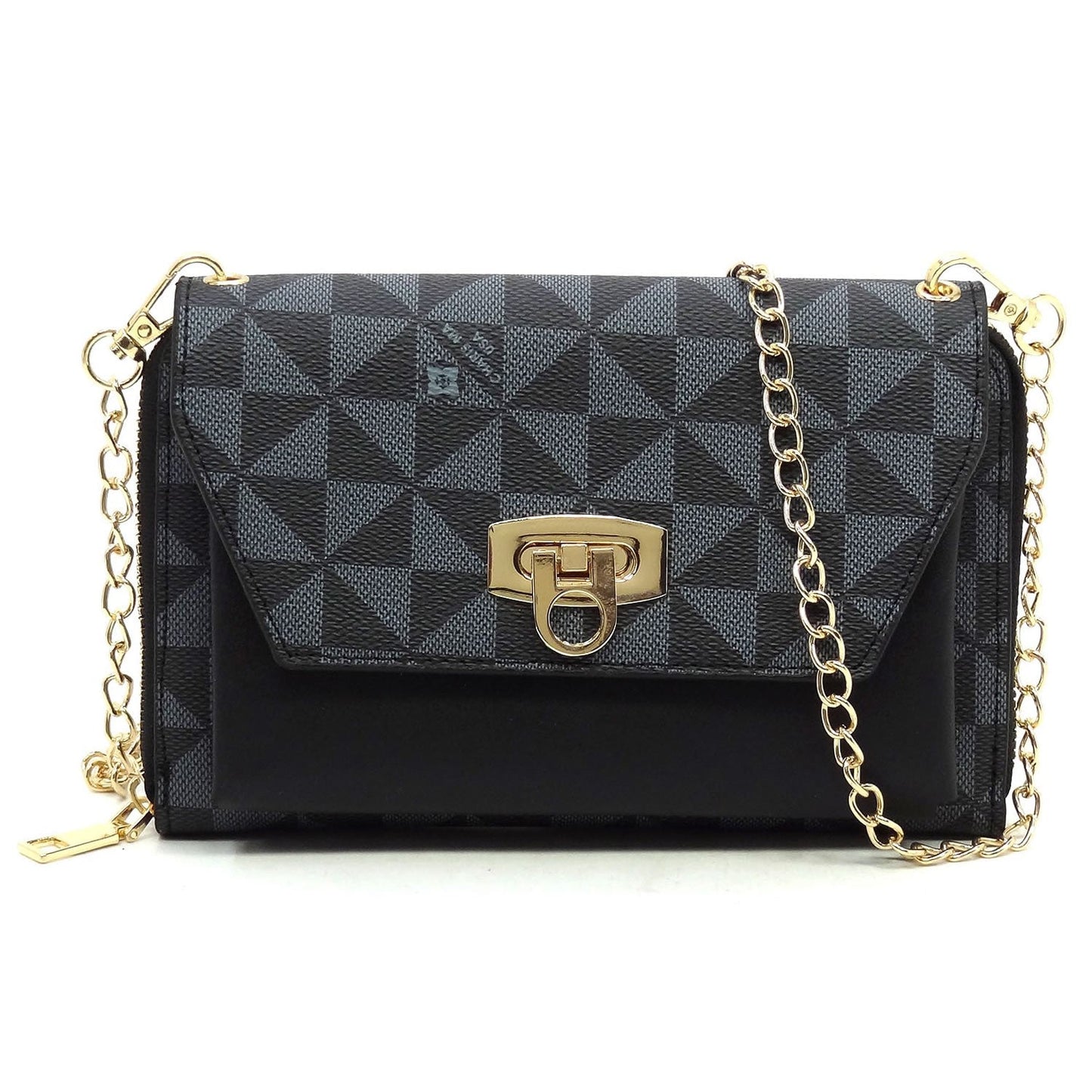 Monogram Zip Around Crossbody Clutch Wallet Fashion World