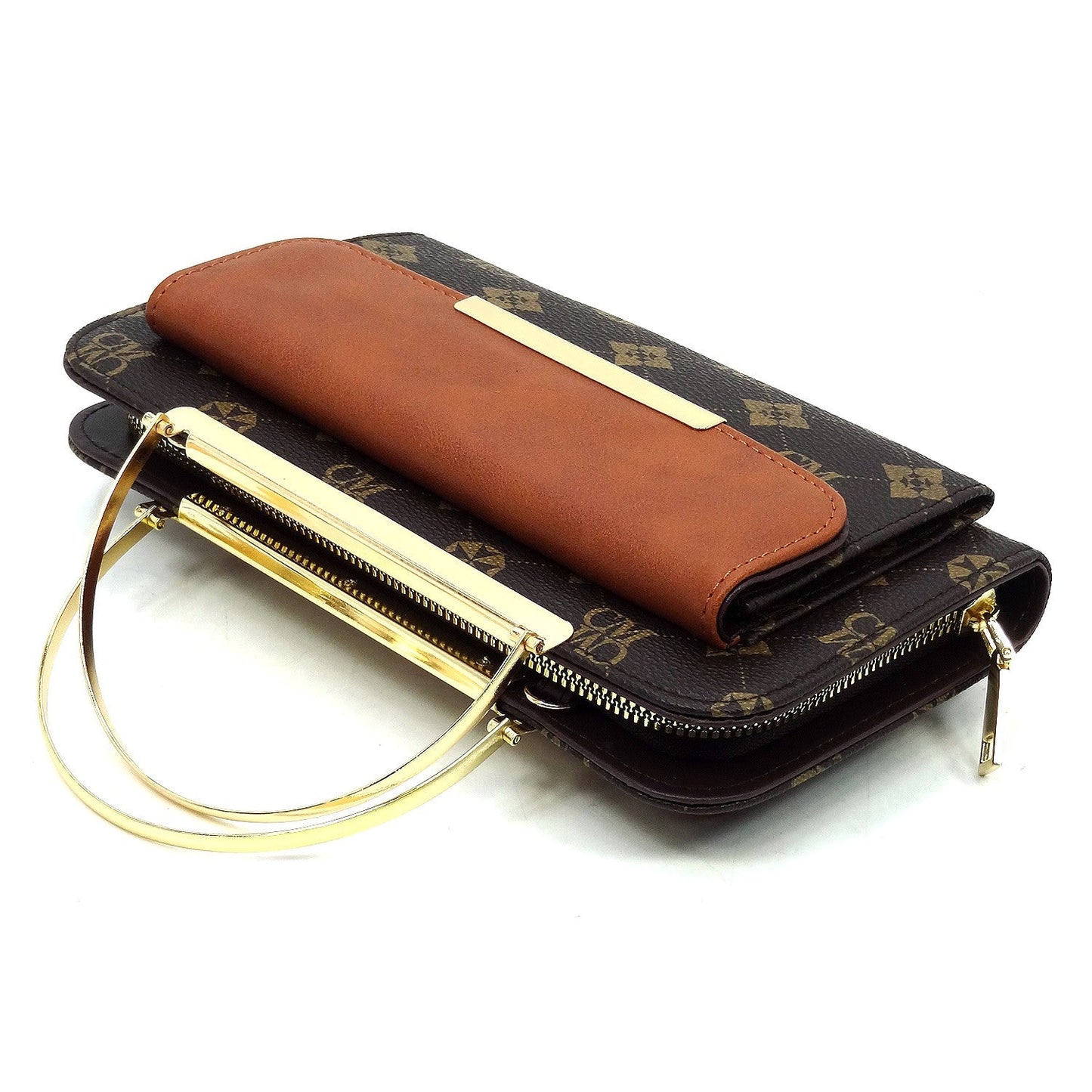 Monogramm Crossbody Bag Clutch Wallet Fashion World