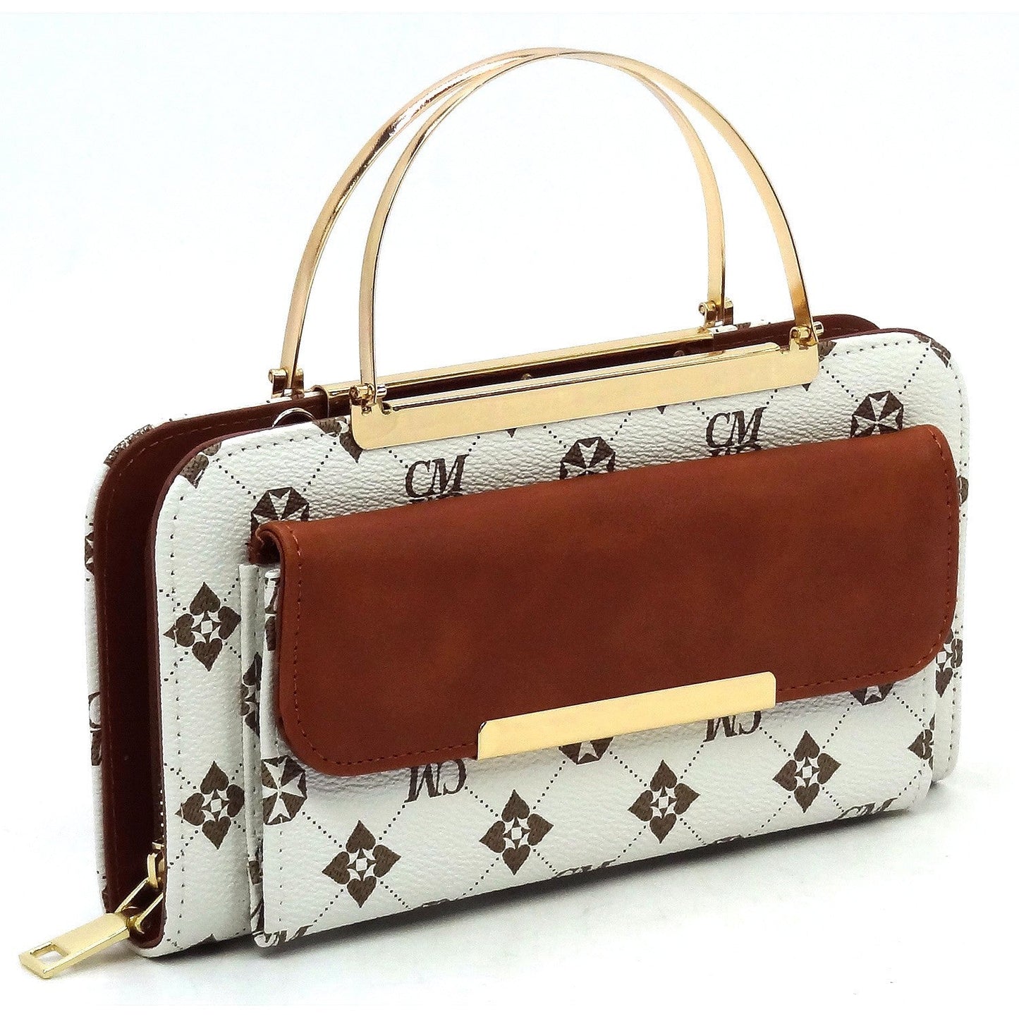 Monogramm Crossbody Bag Clutch Wallet Fashion World