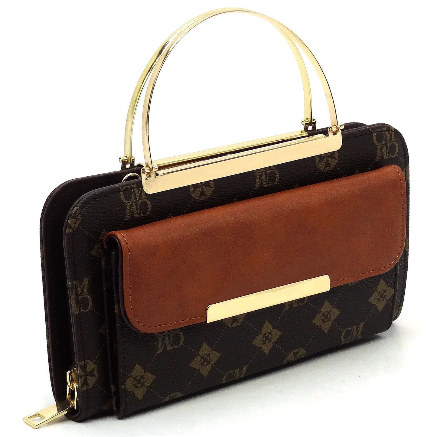 Monogramm Crossbody Bag Clutch Wallet Fashion World