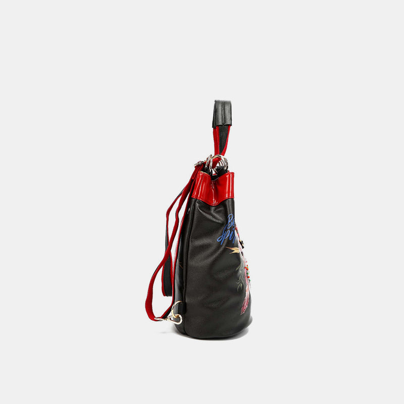 Nicole Lee USA Flower Adjustable Strap Backpack Bag Trendsi