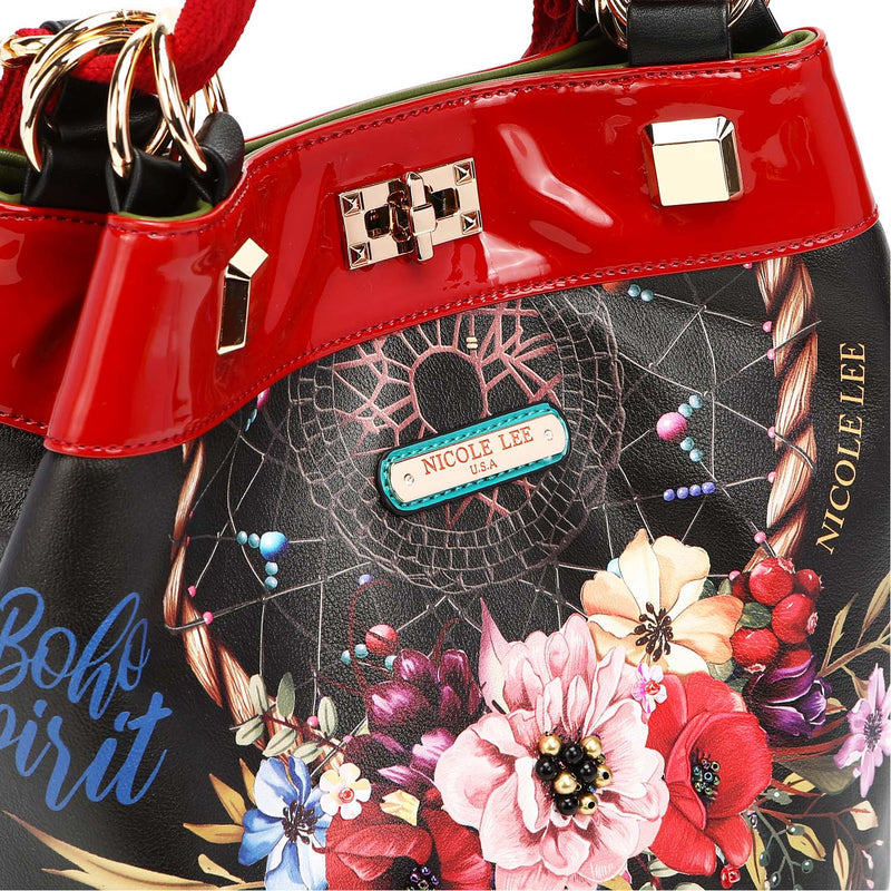 Nicole Lee USA Flower Adjustable Strap Backpack Bag Trendsi