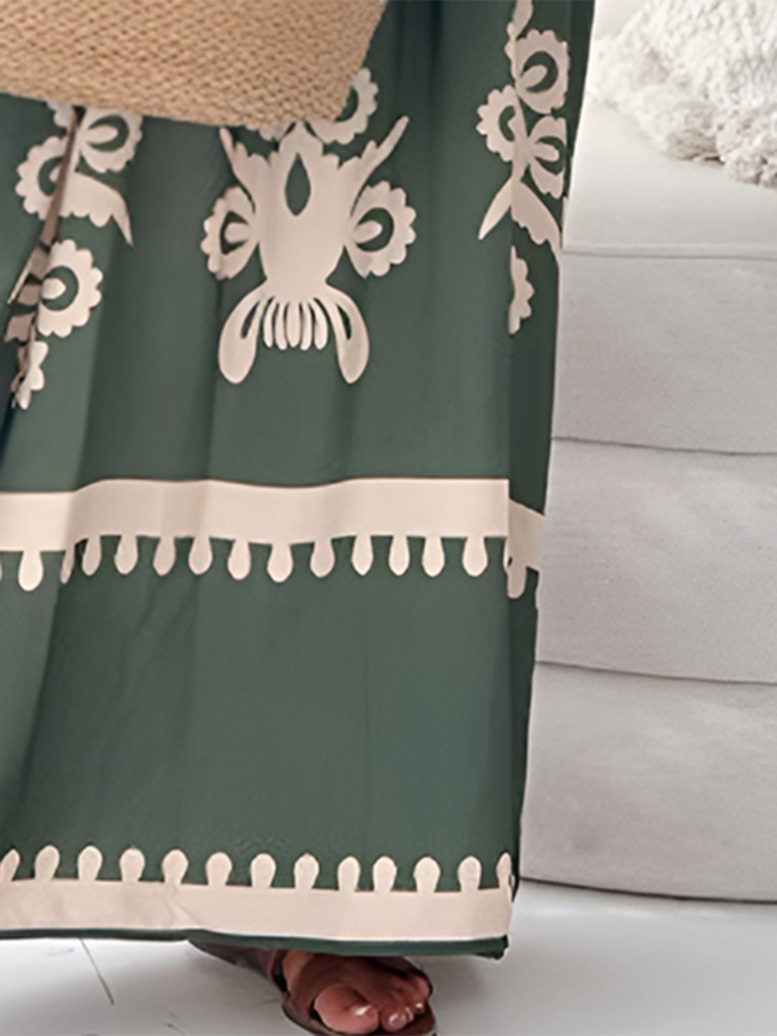 Bohemian Printed Spaghetti Strap Sleeveless Maxi Dress Trendsi