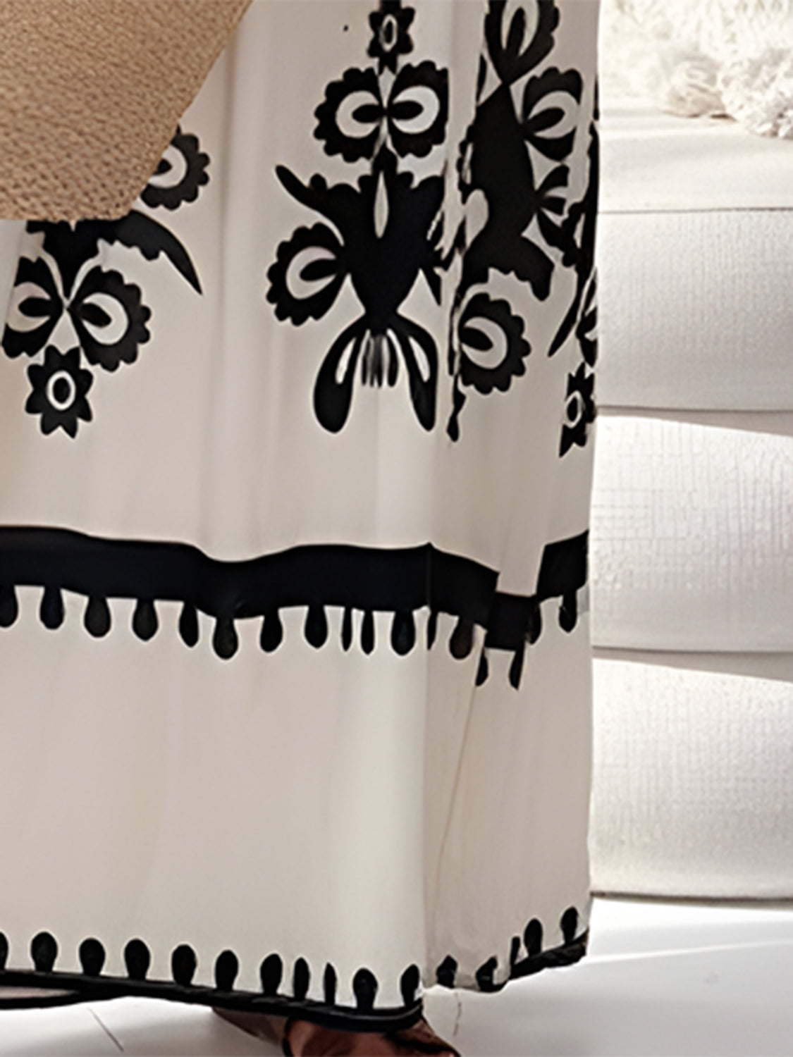 Bohemian Printed Spaghetti Strap Sleeveless Maxi Dress Trendsi
