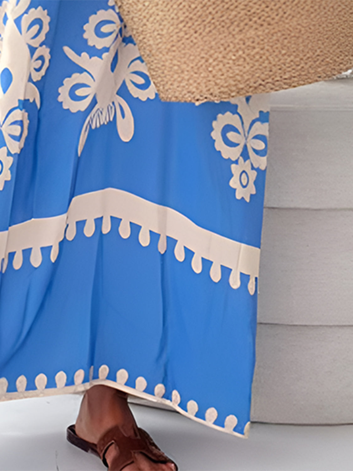 Bohemian Printed Spaghetti Strap Sleeveless Maxi Dress Trendsi