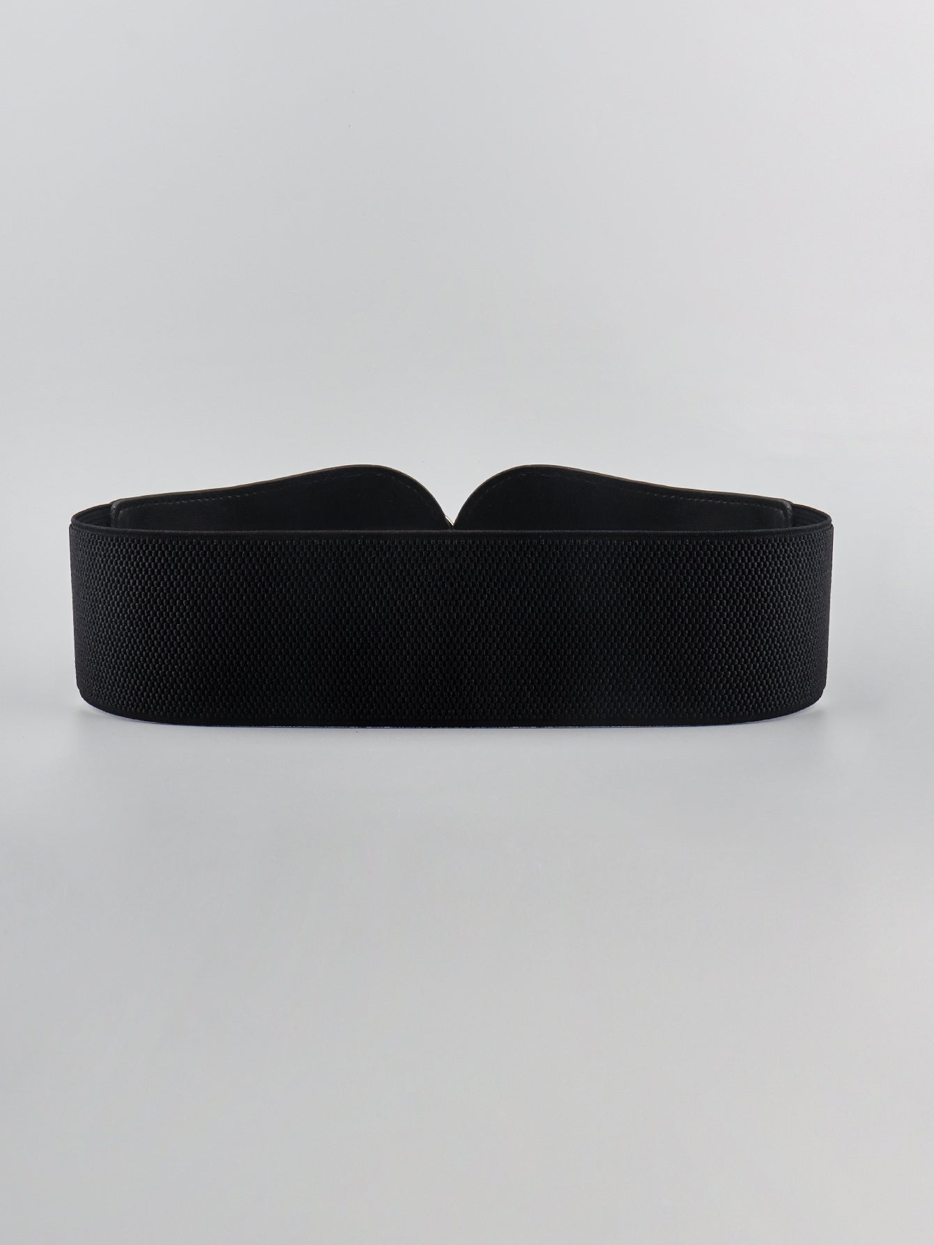 Modern PU Faux Leather Elastic Wide Belt Trendsi