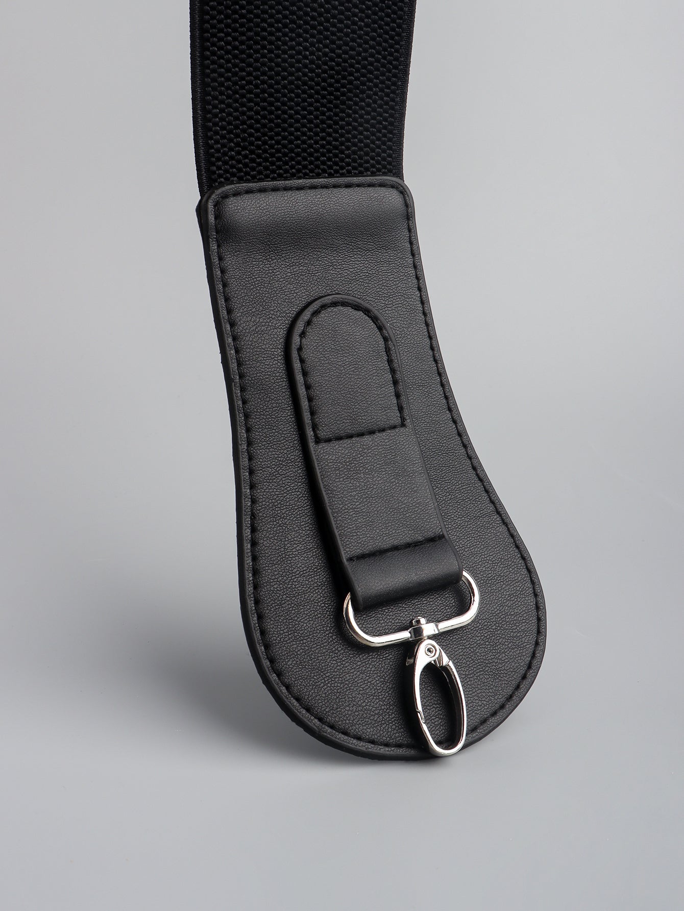 Modern PU Faux Leather Elastic Wide Belt Trendsi