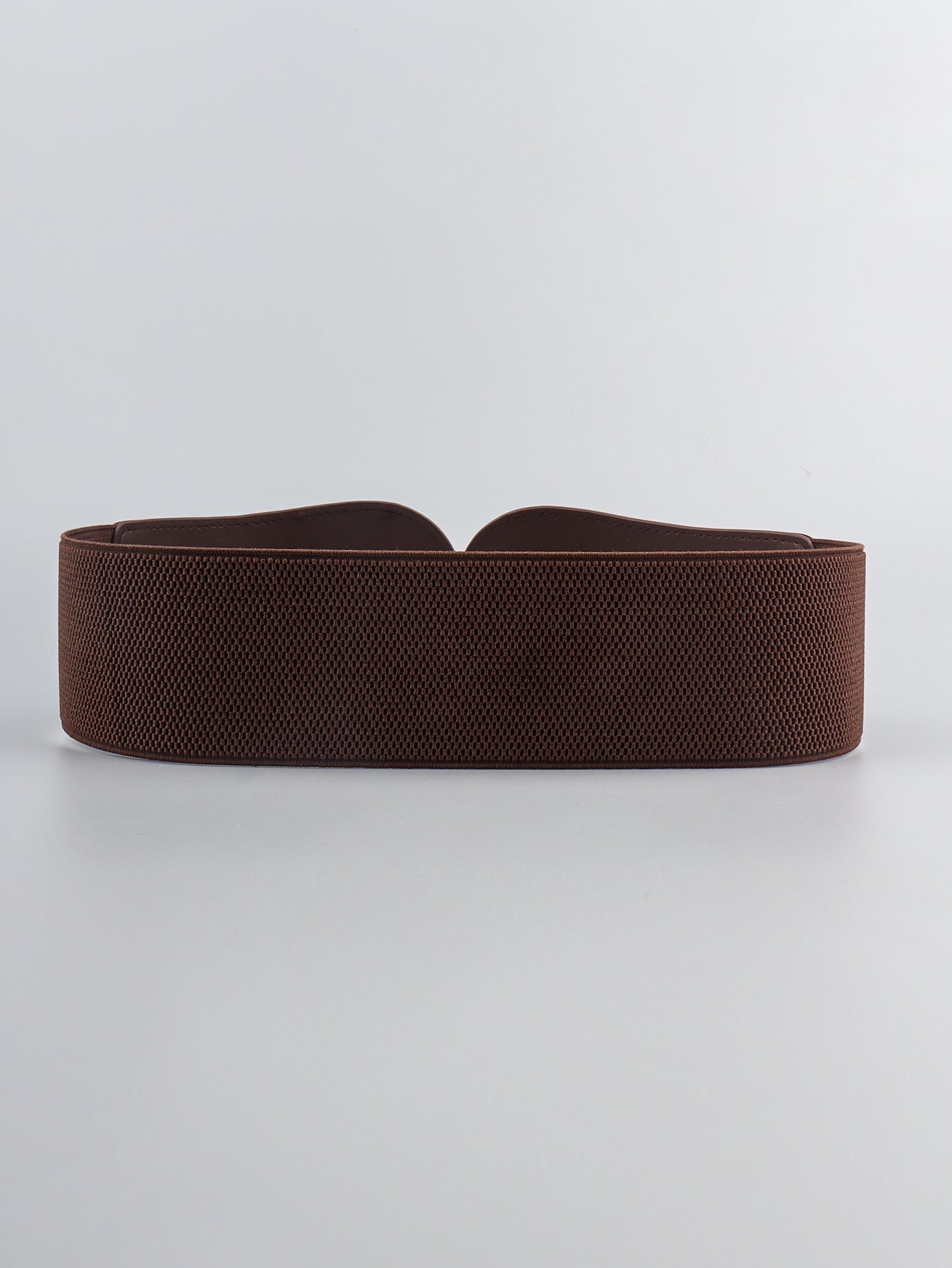 Modern PU Faux Leather Elastic Wide Belt Trendsi