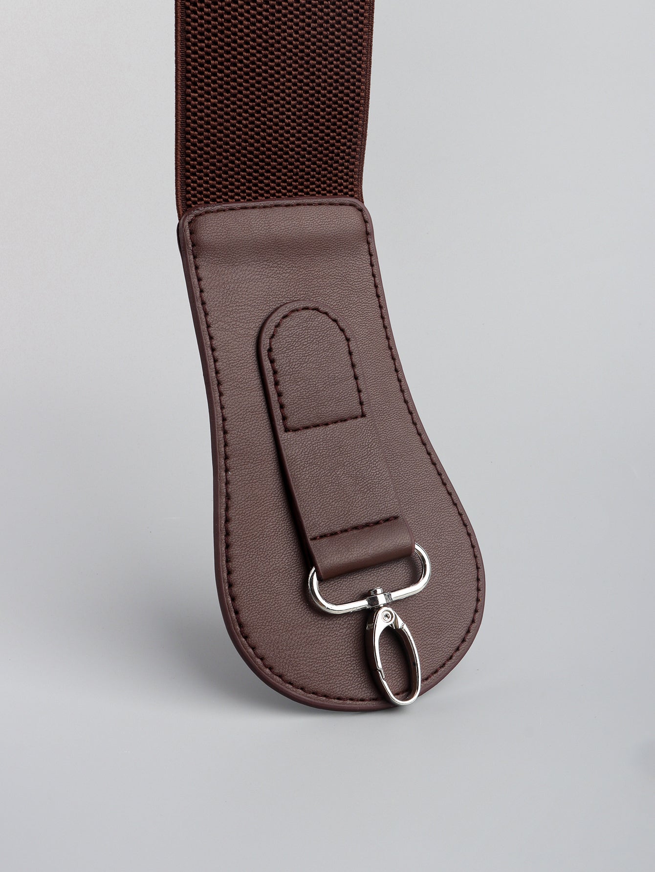 Modern PU Faux Leather Elastic Wide Belt Trendsi