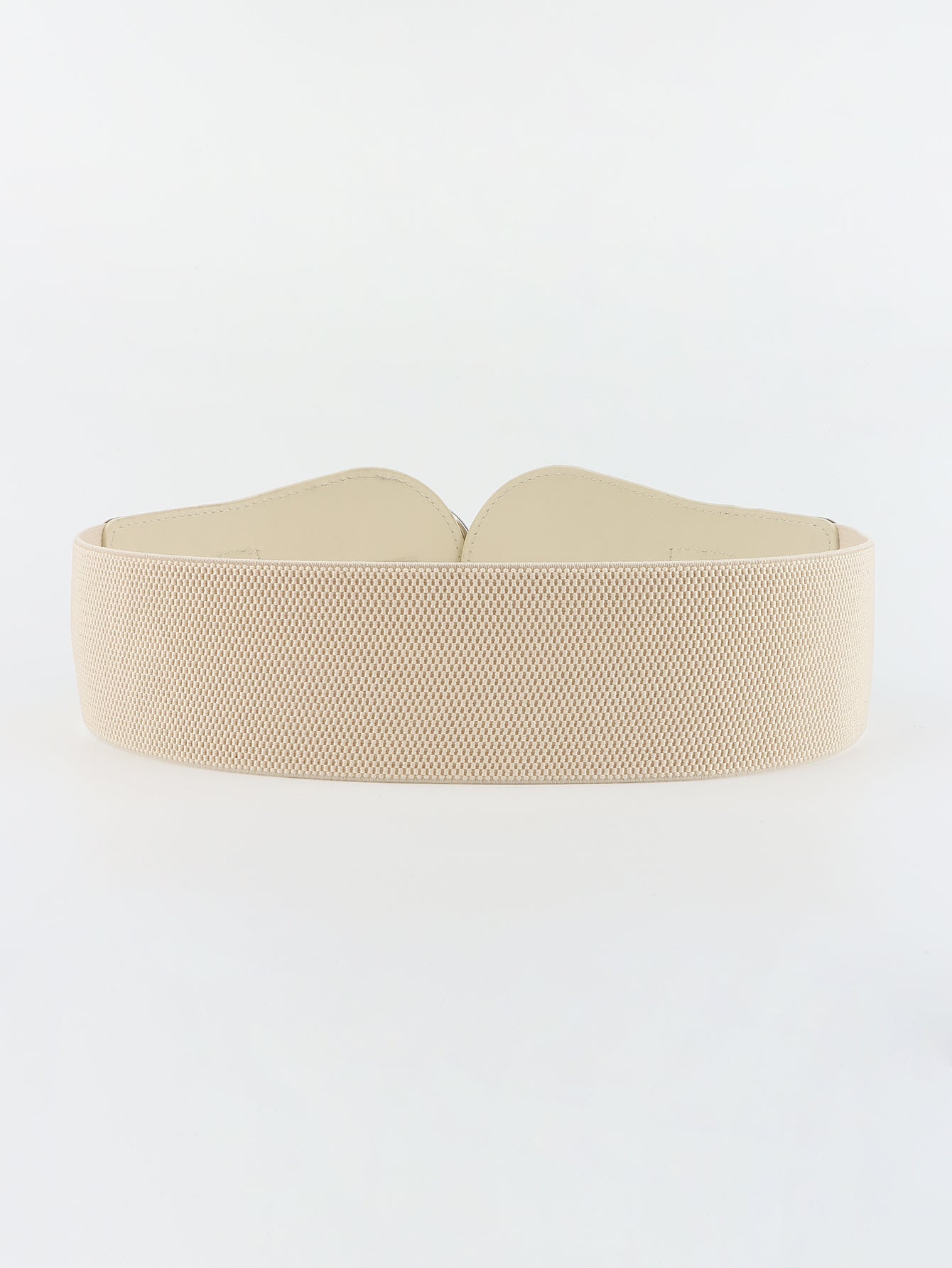 Modern PU Faux Leather Elastic Wide Belt Trendsi