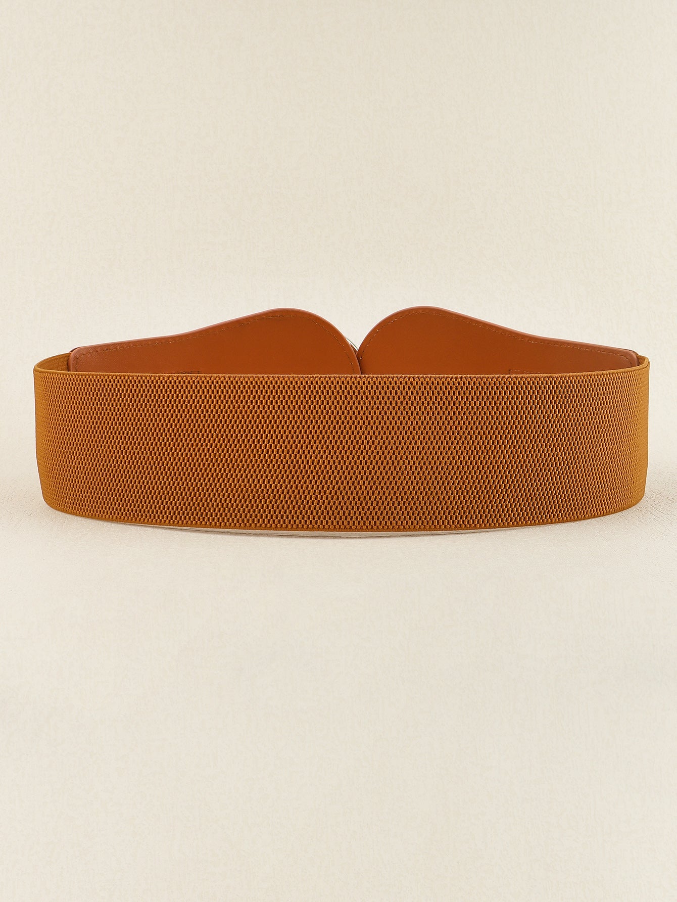 Modern PU Faux Leather Elastic Wide Belt Trendsi