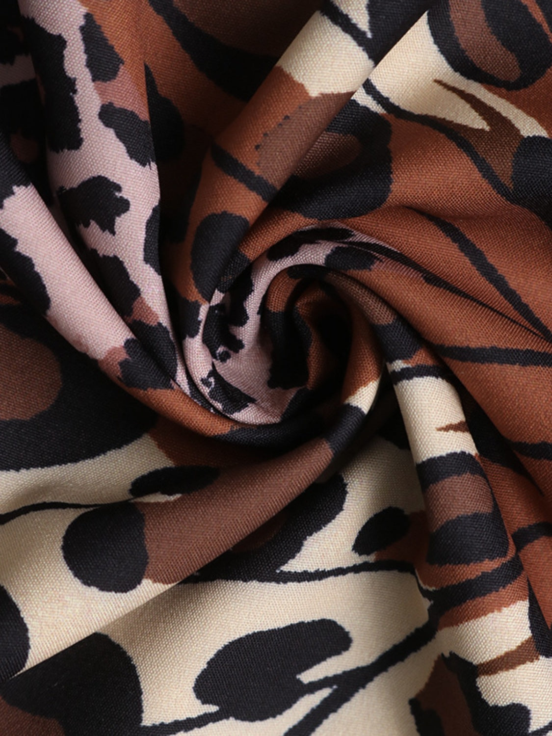 Butterfly Leopard Grecian Neck Maxi Dress Trendsi