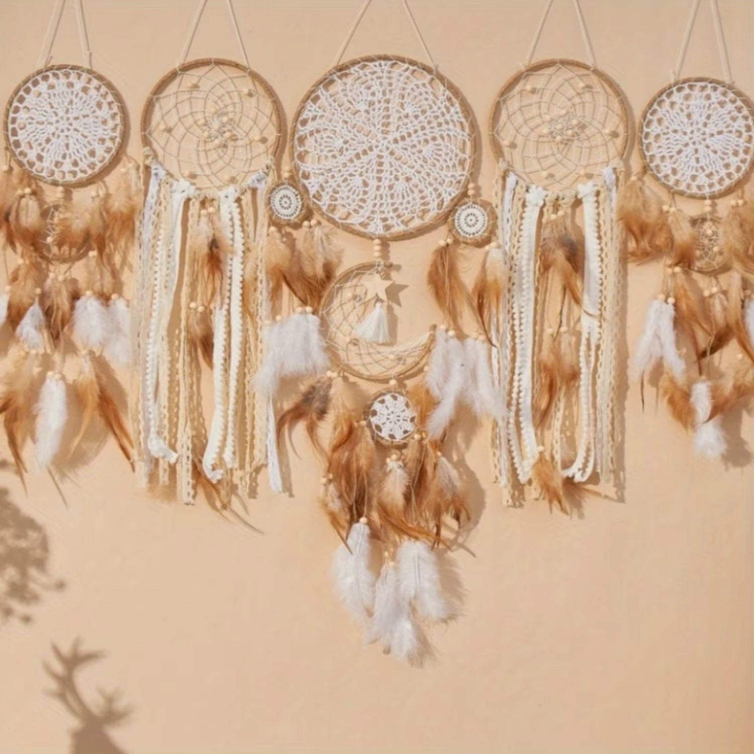 5pcs Large Size Dreamcatcher Set - Wall Hanging Décor