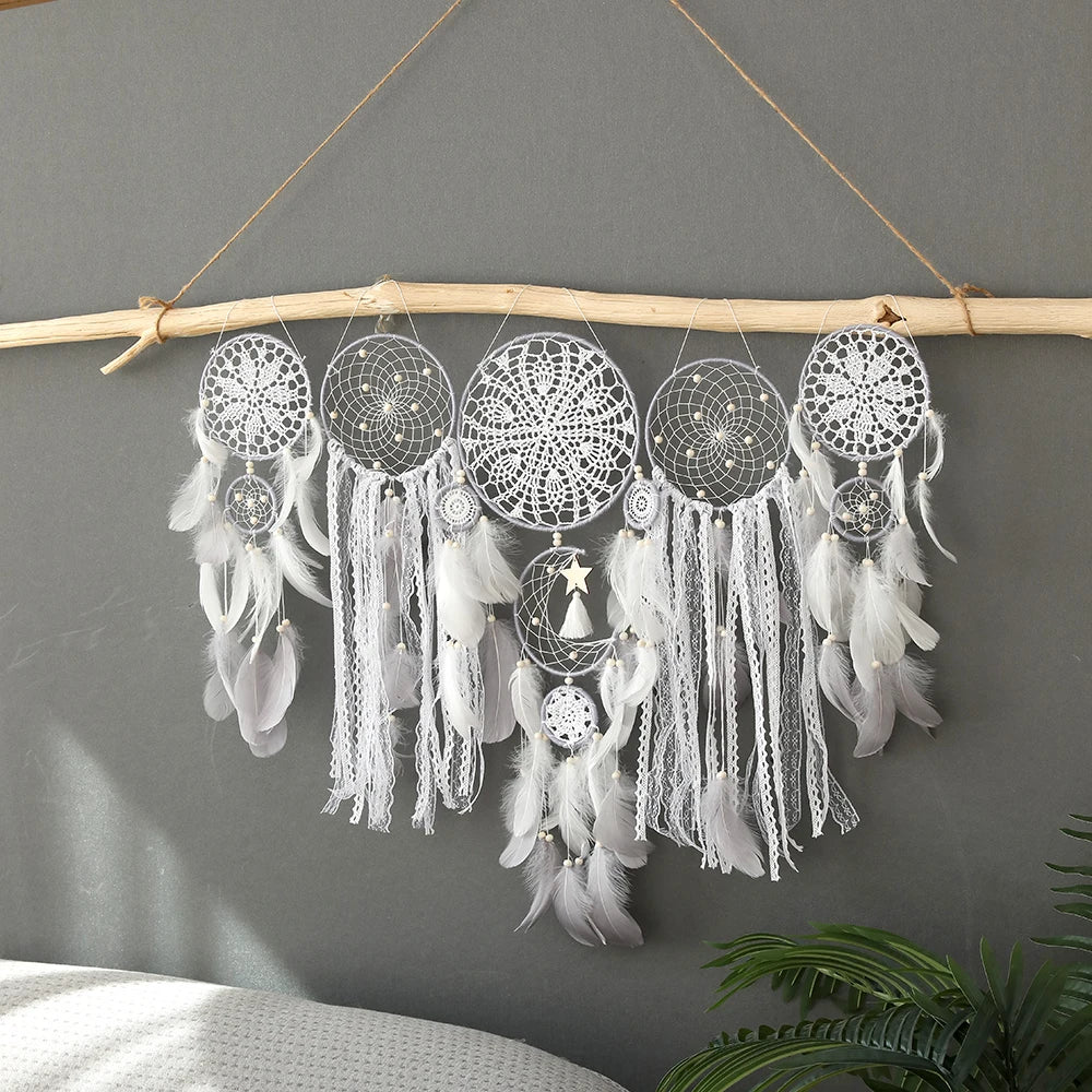 5pcs Large Size Dreamcatcher Set - Wall Hanging Décor