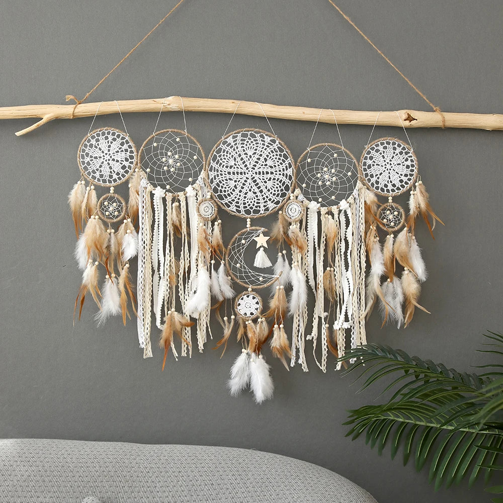 5pcs Large Size Dreamcatcher Set - Wall Hanging Décor