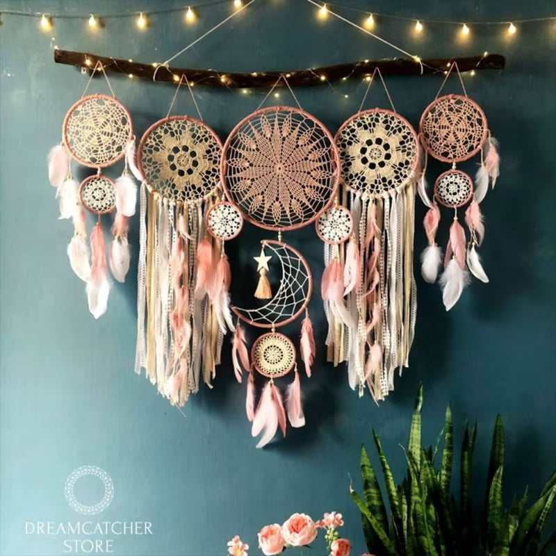 5pcs Large Size Dreamcatcher Set - Wall Hanging Décor