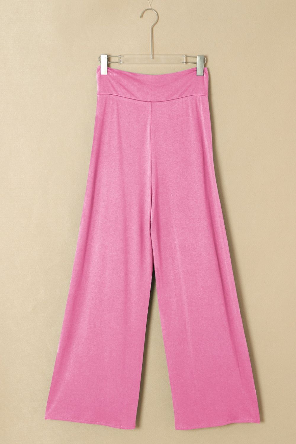 Knotted Waist Split Leg Relaxed Pants Trendsi