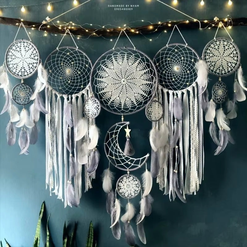 5pcs Large Size Dreamcatcher Set - Wall Hanging Décor