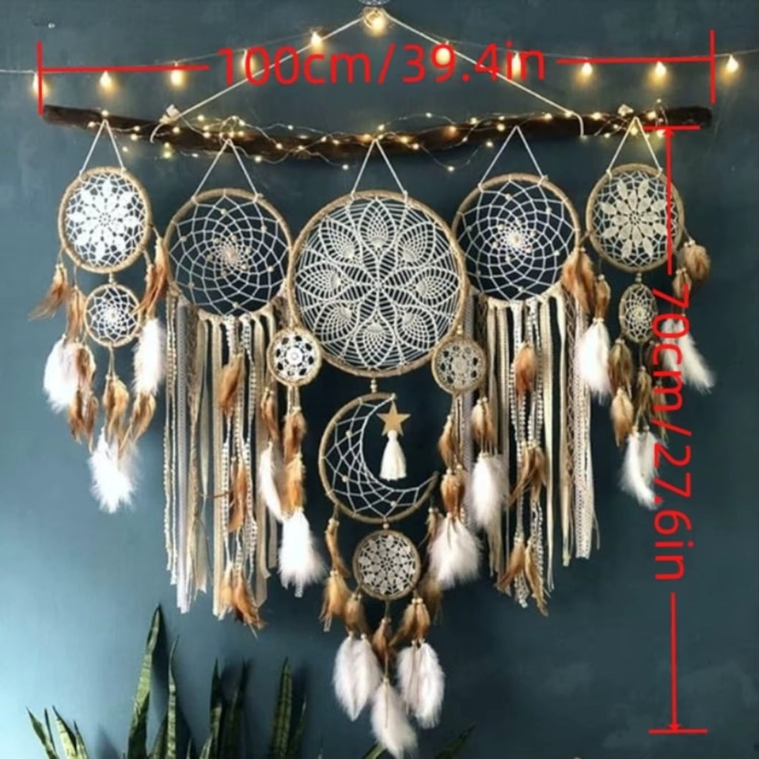 5pcs Large Size Dreamcatcher Set - Wall Hanging Décor