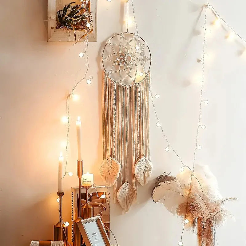 Boho Dream Catcher Macrame Wall Hanging Decor DAME BOHEME