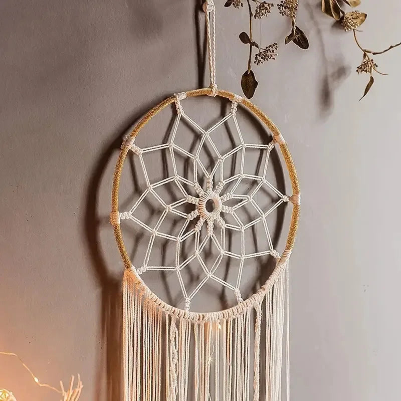 Boho Dream Catcher Macrame Wall Hanging Decor DAME BOHEME
