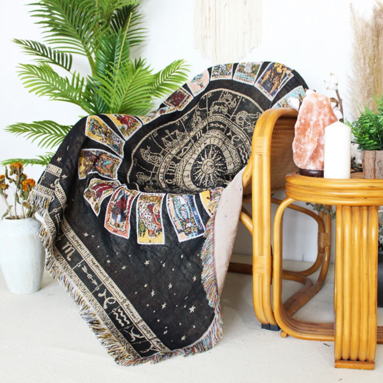 Tarot Deck Woven Tapestry/Throw DAME BOHEME