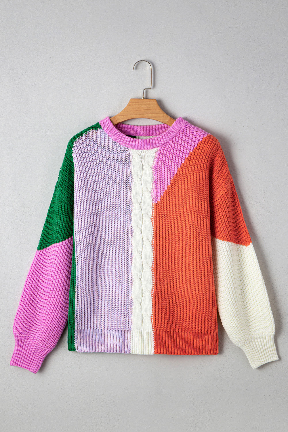 Hailey Textured Knit Drop Shoulder Loose Fit SweaterΒ DAME BOHEME