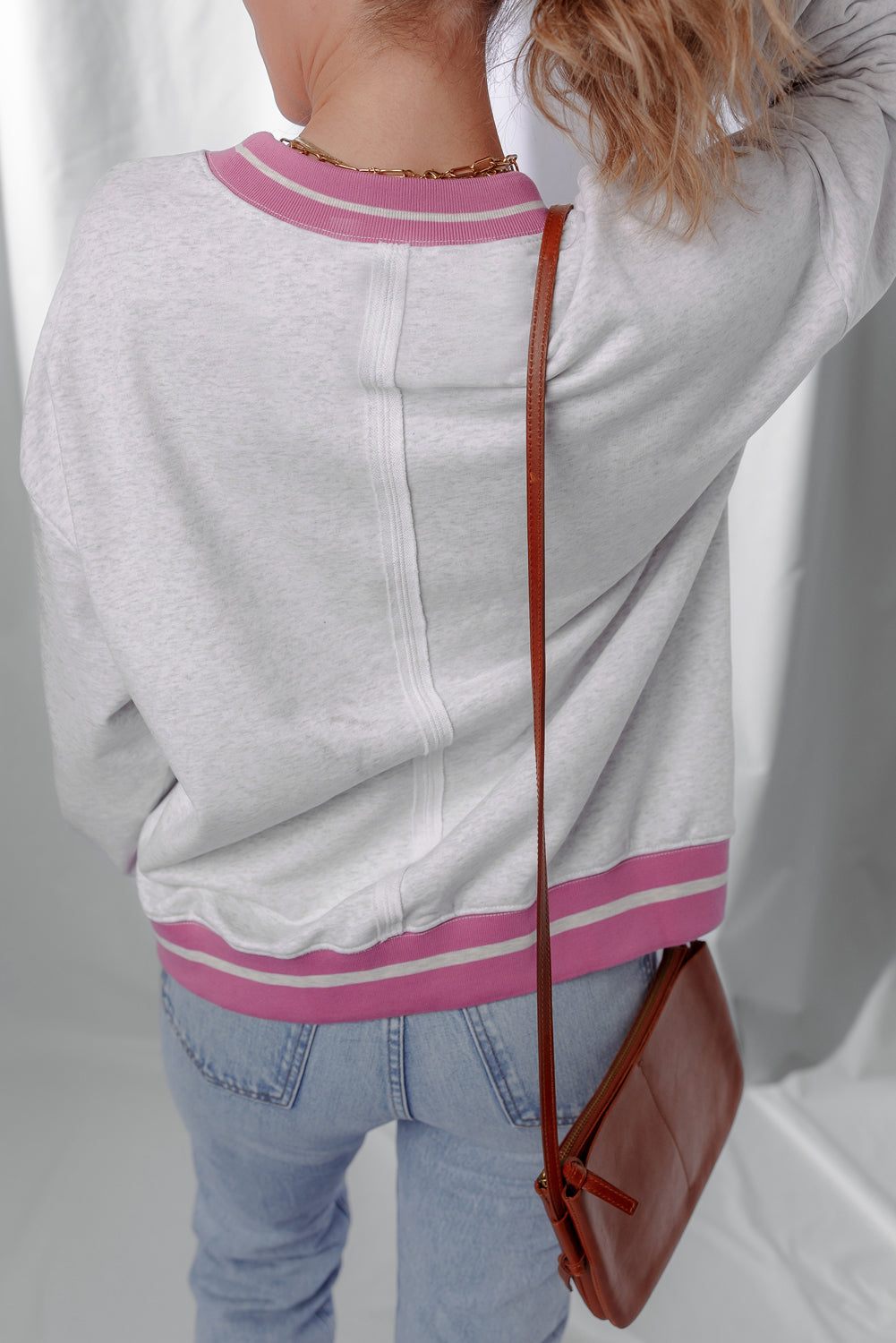 Caroline Flower Crew Neck Sweatshirt DAME BOHEME