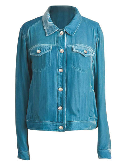Casual Button-Up Long Sleeve Jacket DAME BOHEME