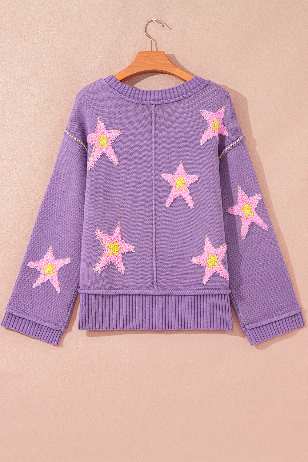 Aubrey Brushed Star Oversize Sweater DAME BOHEME