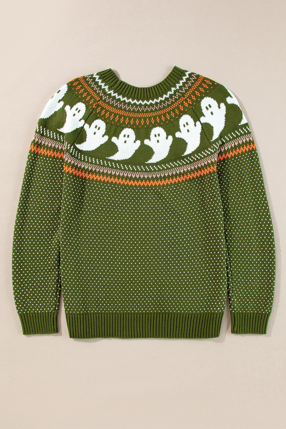 Kaylee Halloween Ghost Pattern Sweater DAME BOHEME