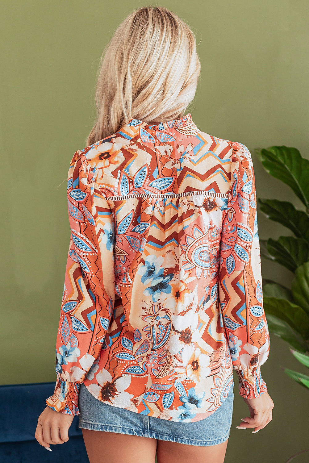 Leighton Floral Buttoned Loose Shirt DAME BOHEME
