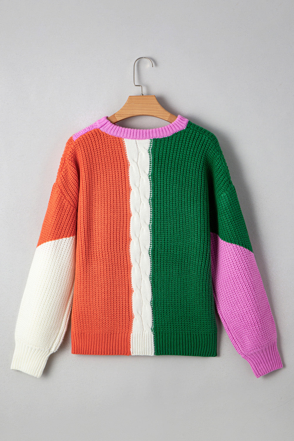Hailey Textured Knit Drop Shoulder Loose Fit SweaterΒ DAME BOHEME