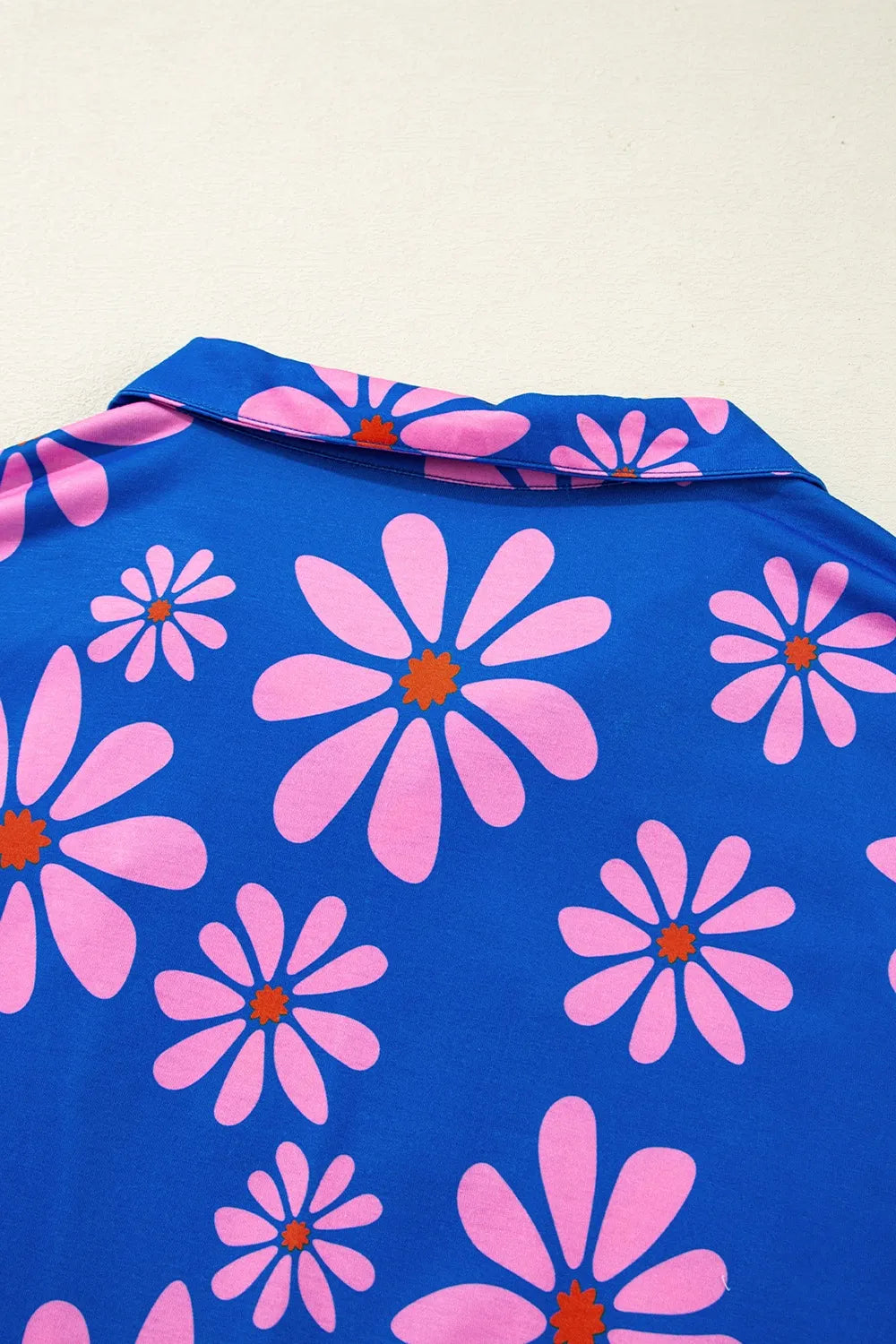 Floral Print Zip Collar Drawstring Summer Mini Dress Trendsi