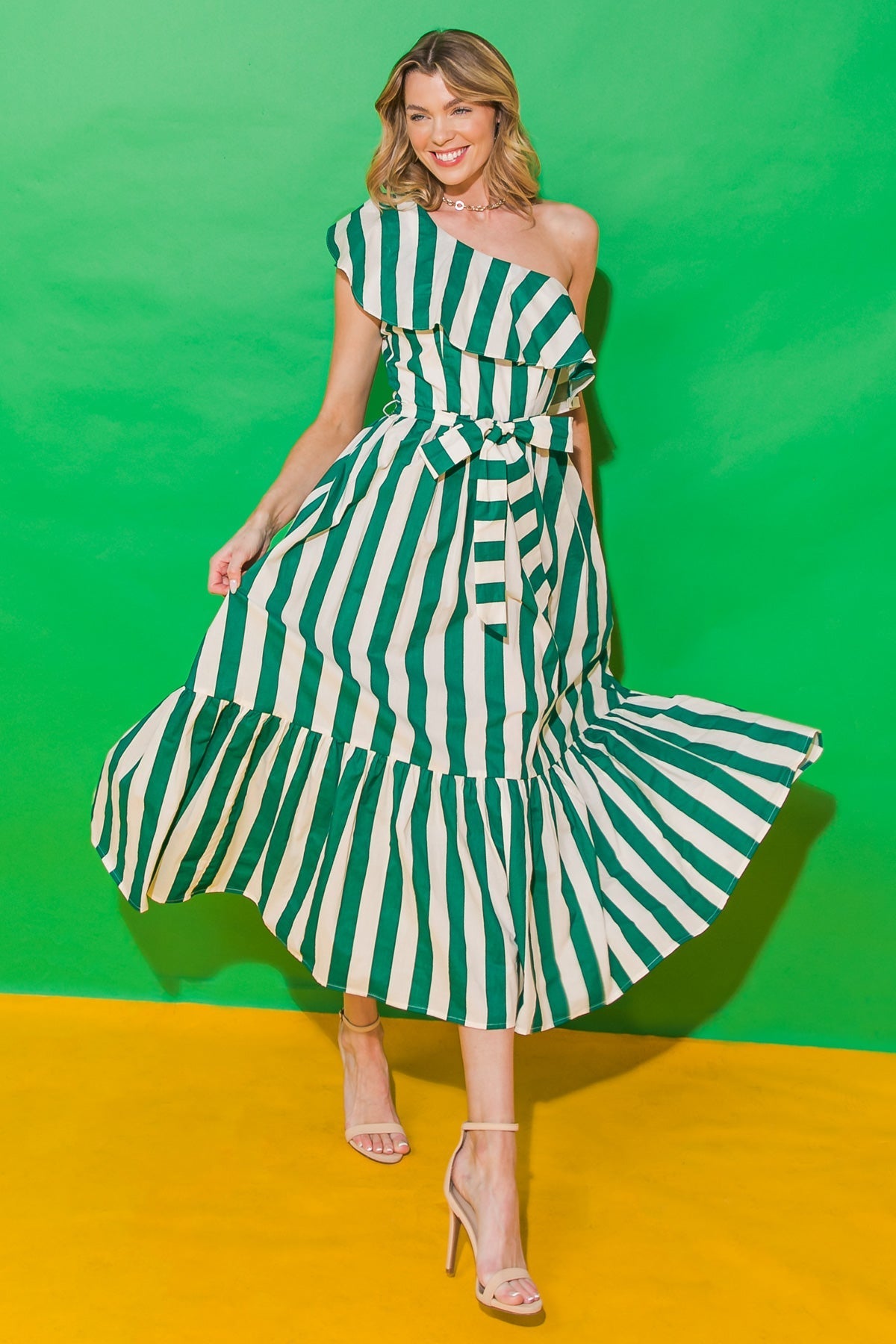 DAYS LIKE THESE POPLIN MIDI DRESS DAME BOHEME